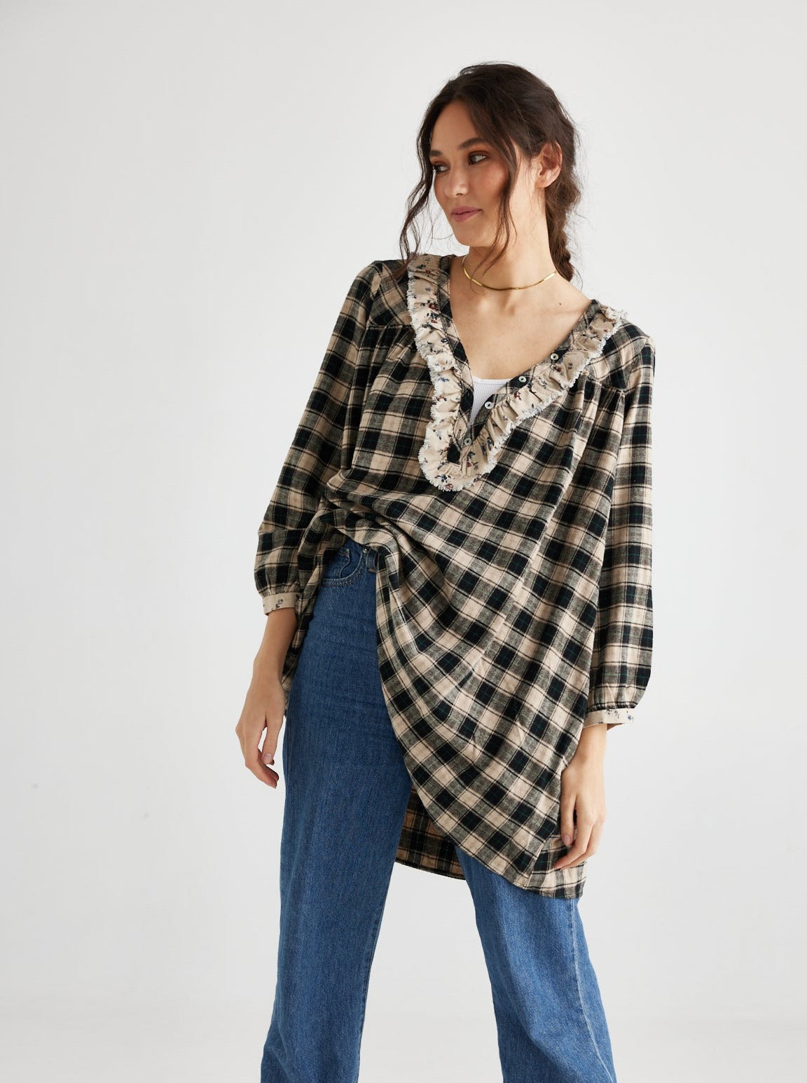 Chelsea Black Plaid dress.