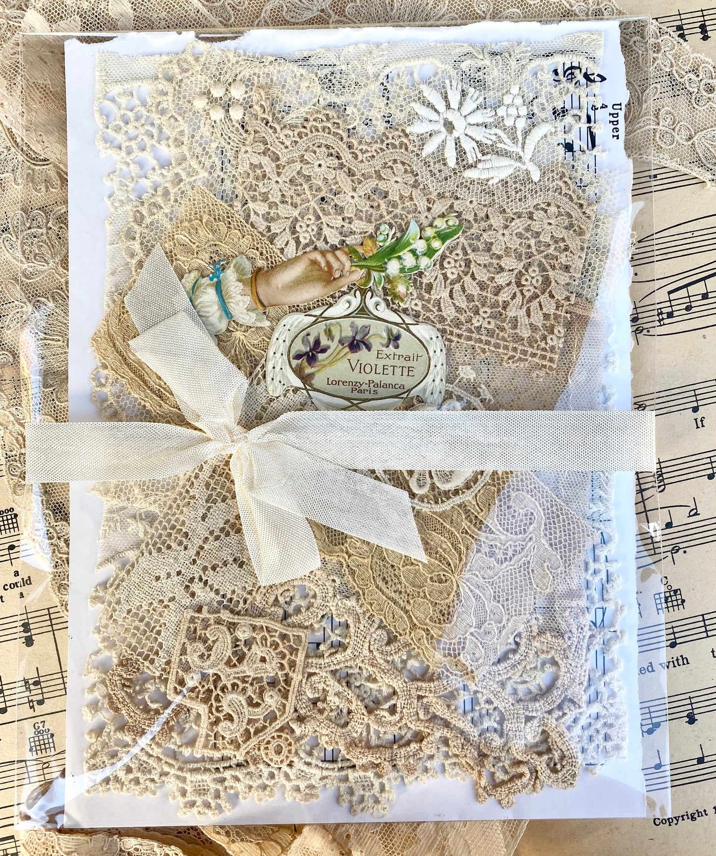 Exquisite antique lace collection. Ephemera & lace.