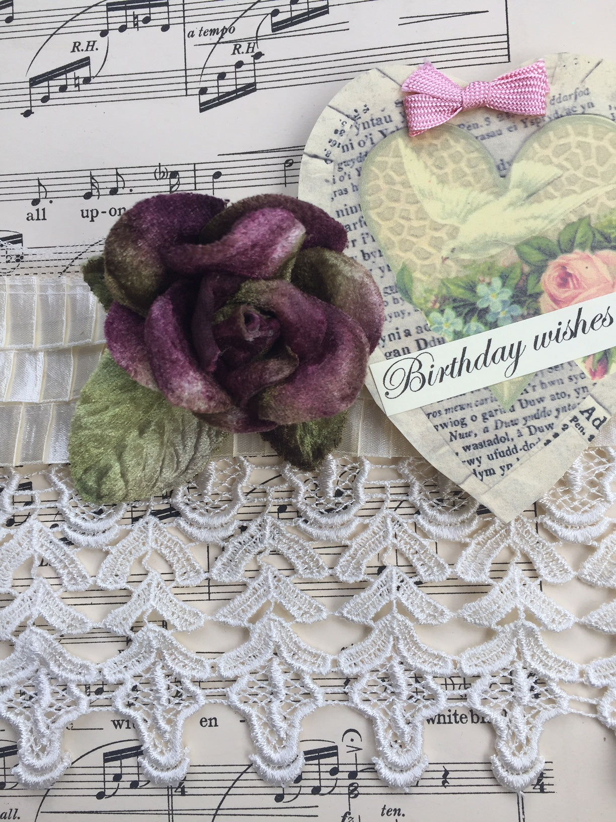 Velvet rose. Vintage Purple