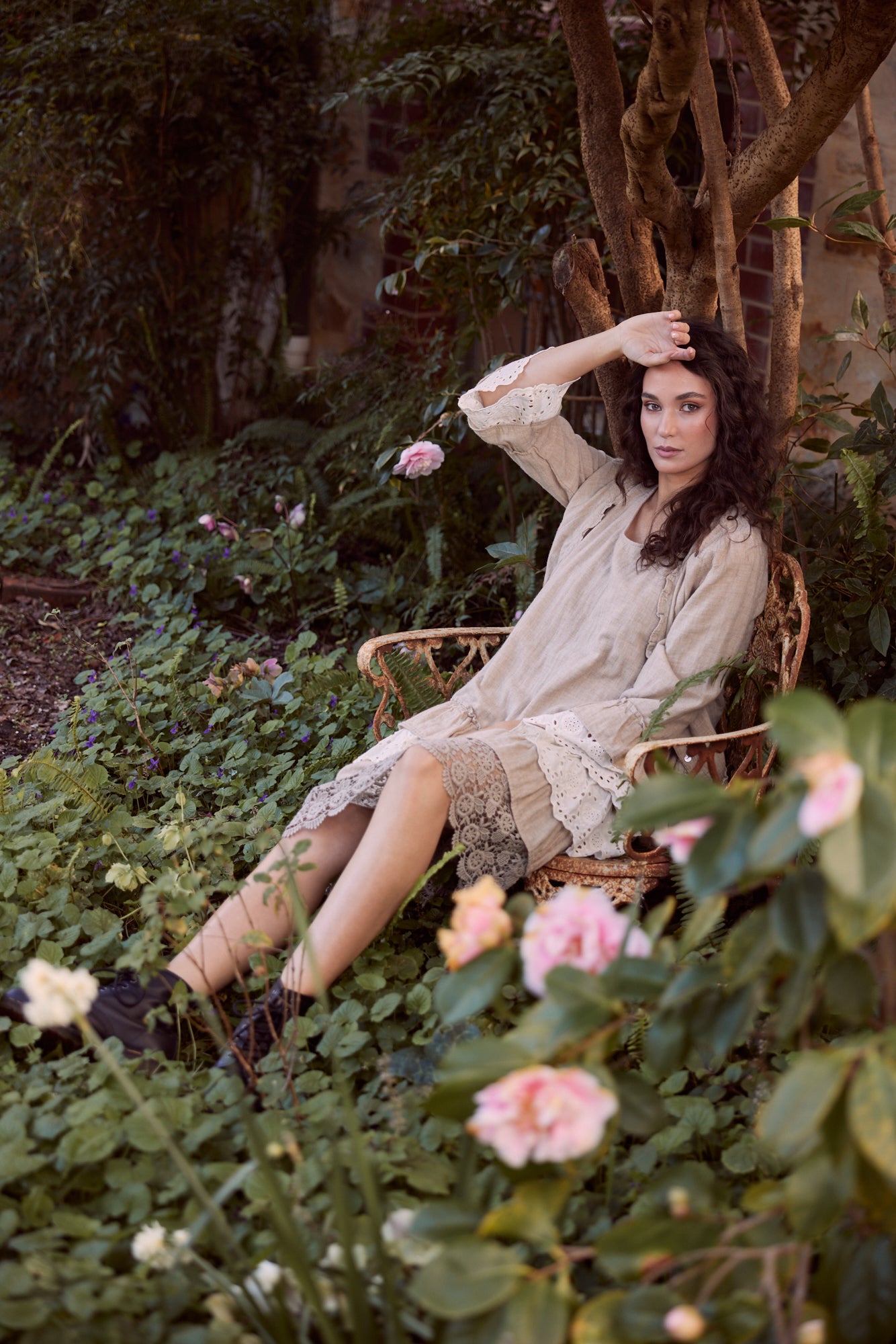 Bronte linen & Lace Jacket