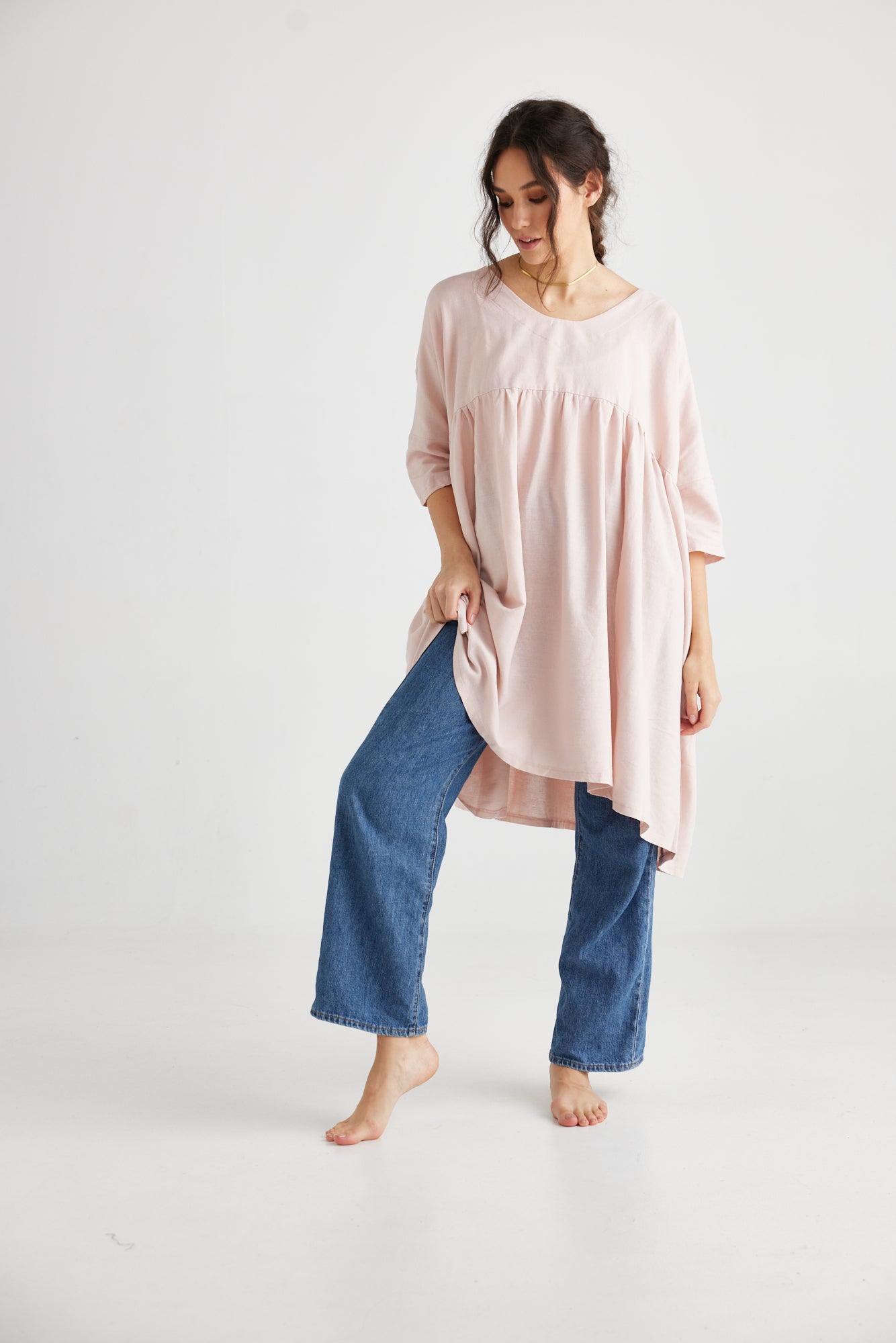 Provence dress. Blush pink