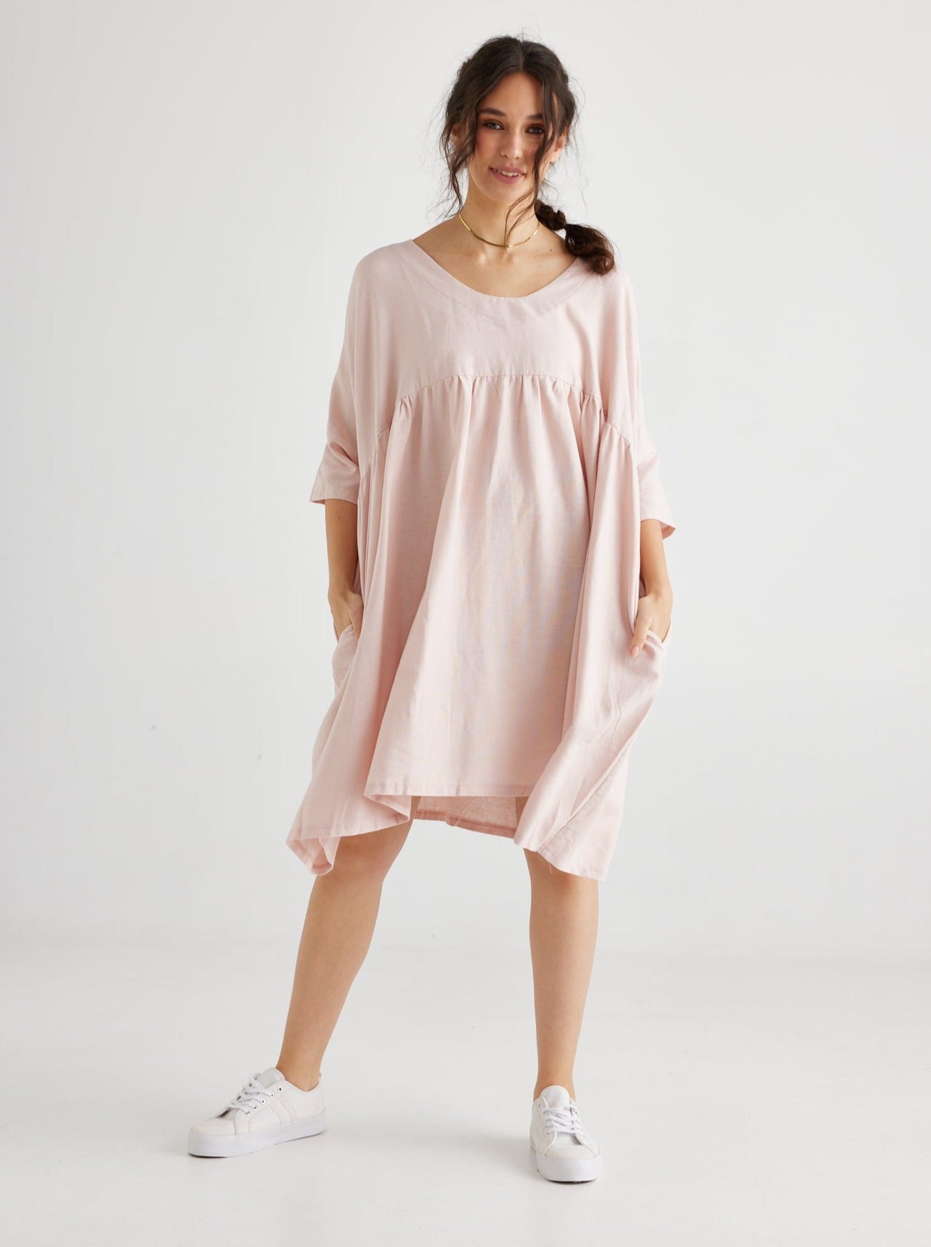 Provence dress. Blush pink