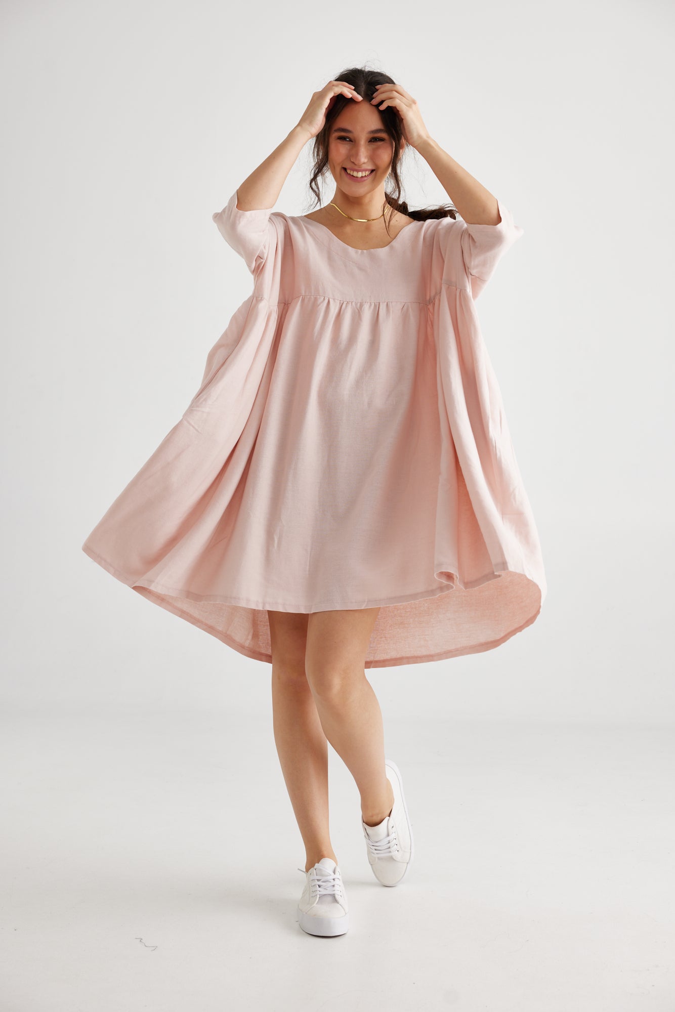 Provence dress. Blush pink