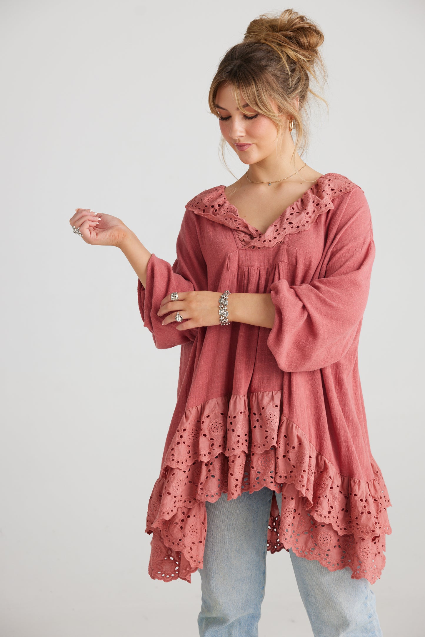 Florizel top.. Antique Rose