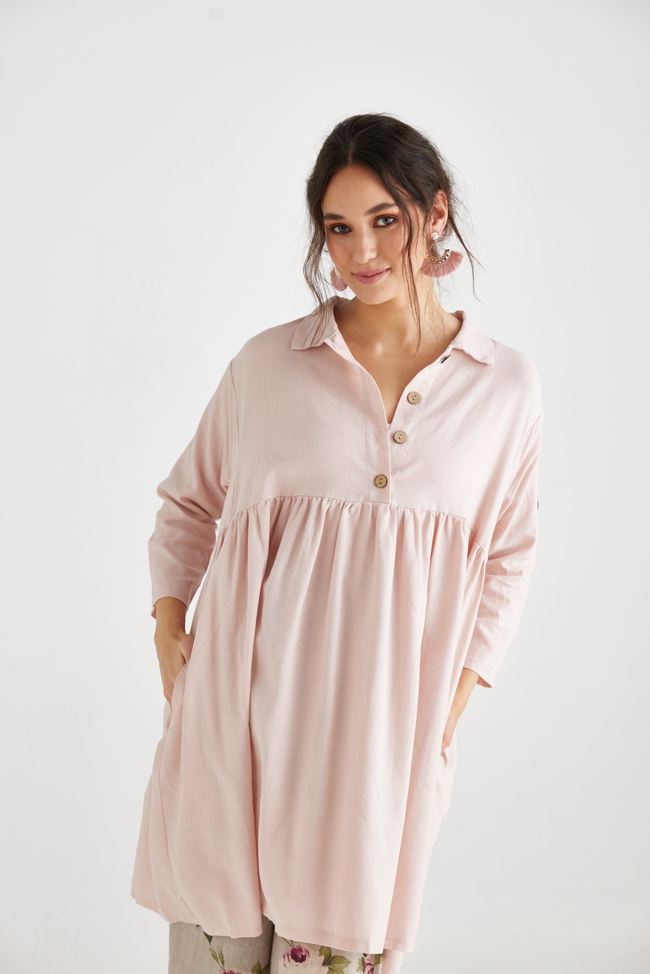 Trelise Dress. Blush Pink.