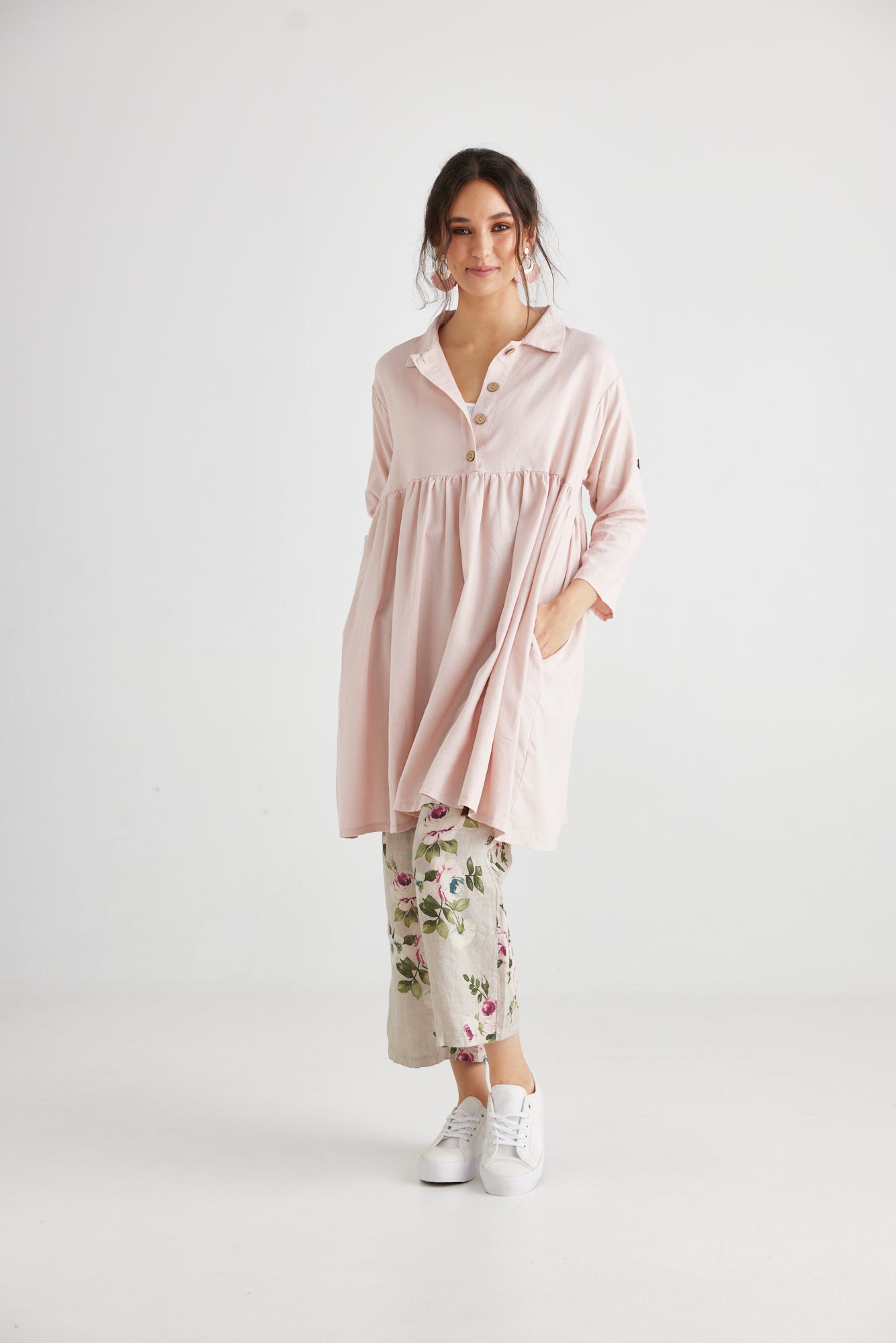 Trelise Dress. Blush Pink.