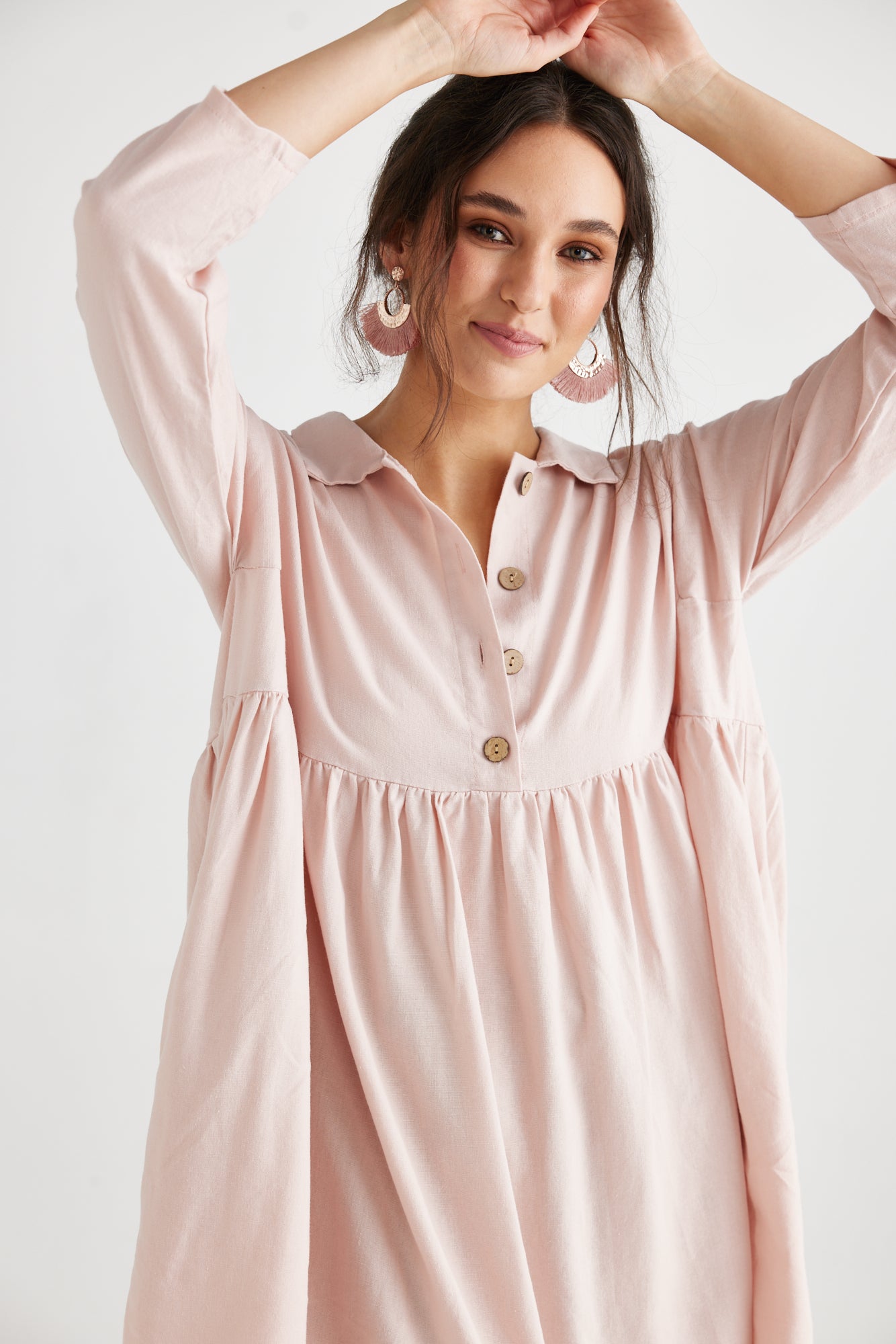 Trelise Dress. Blush Pink.