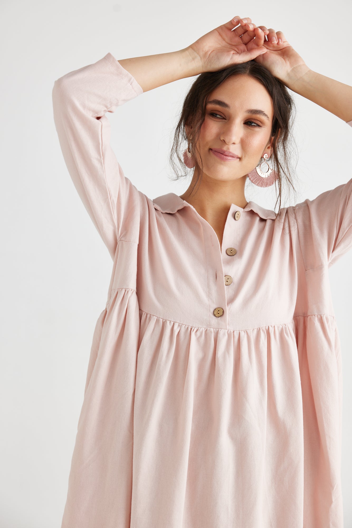 Trelise Dress. Blush Pink.