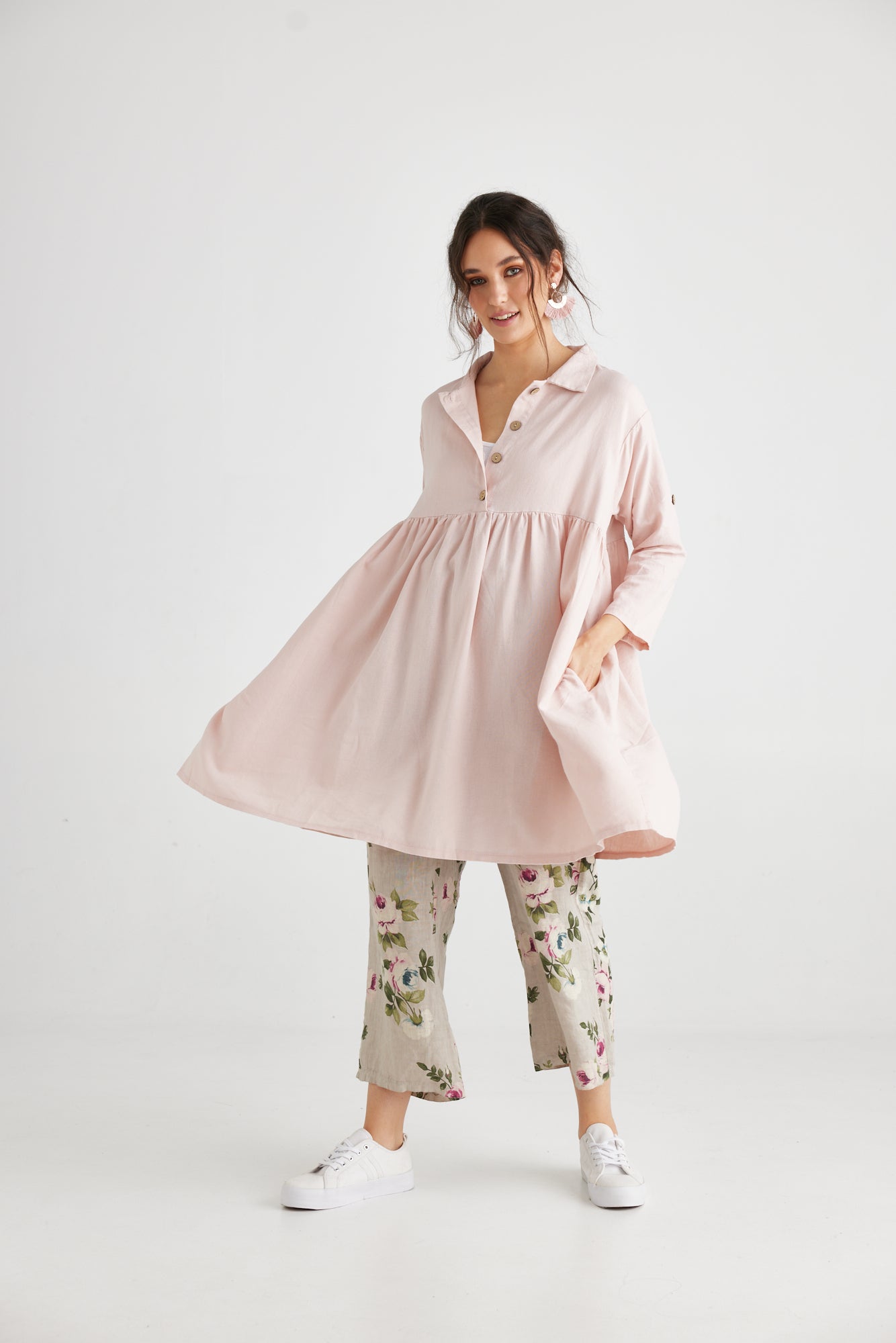 Trelise Dress. Blush Pink.