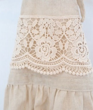 Rose lace. white.