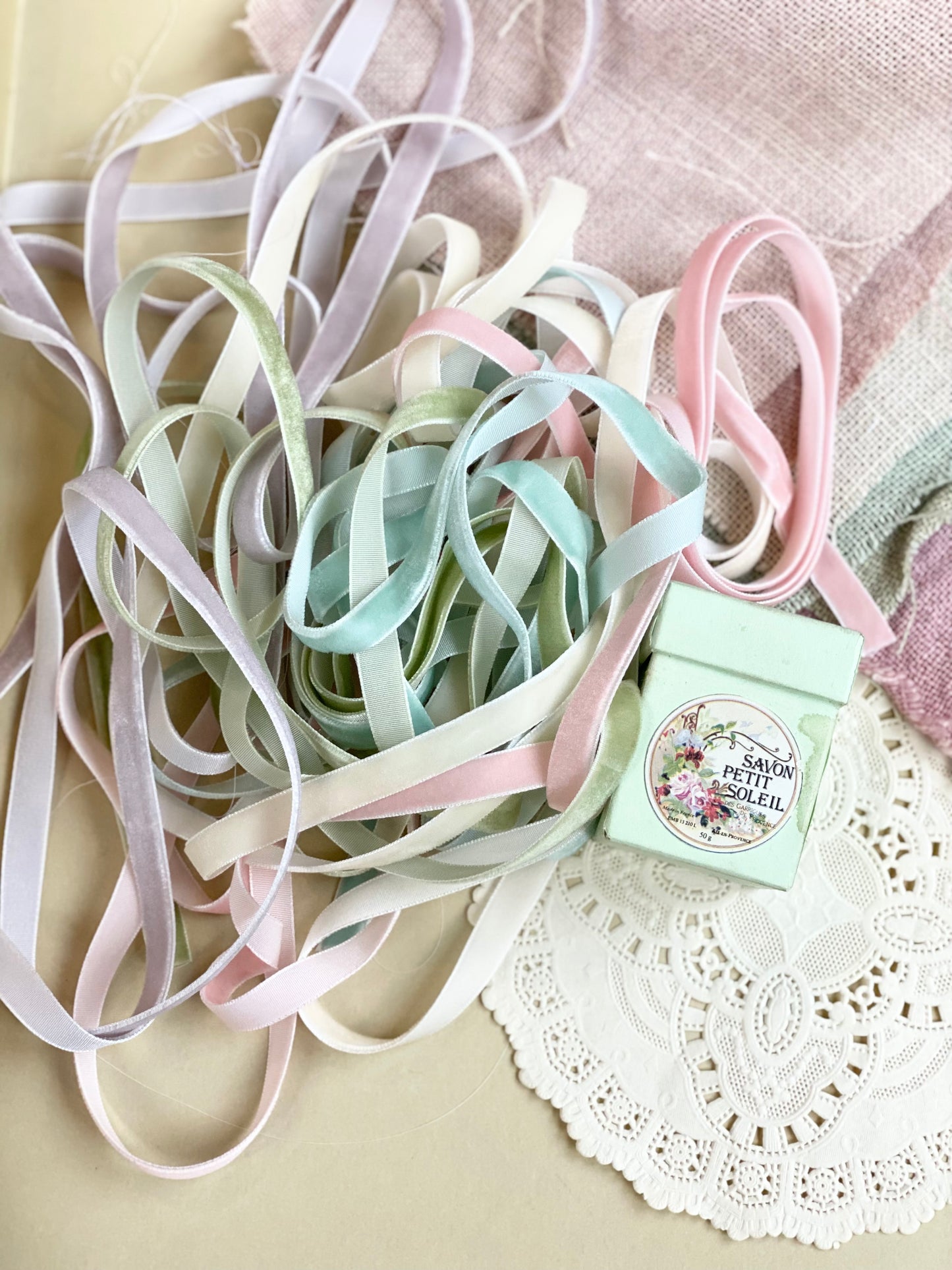 Spring Garden Pastel Ribbon collection