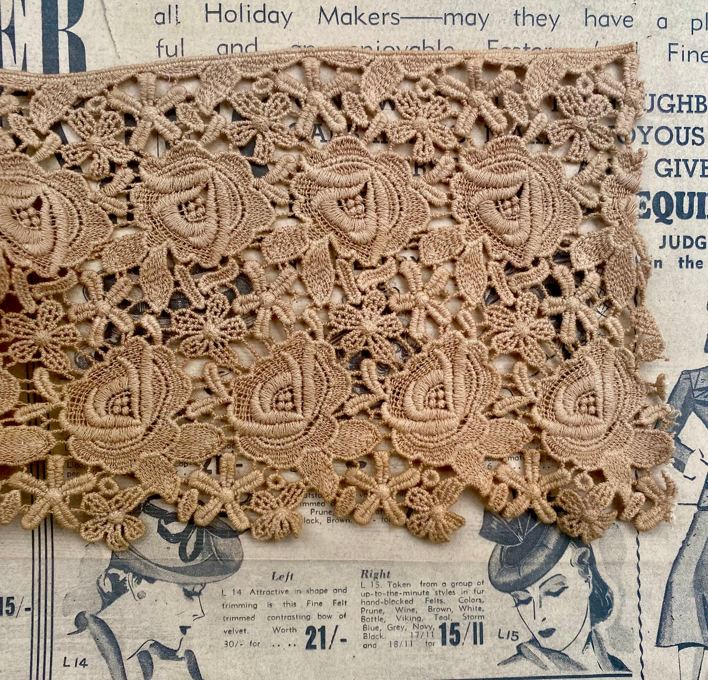 Vintage lace. Burnt Sugar