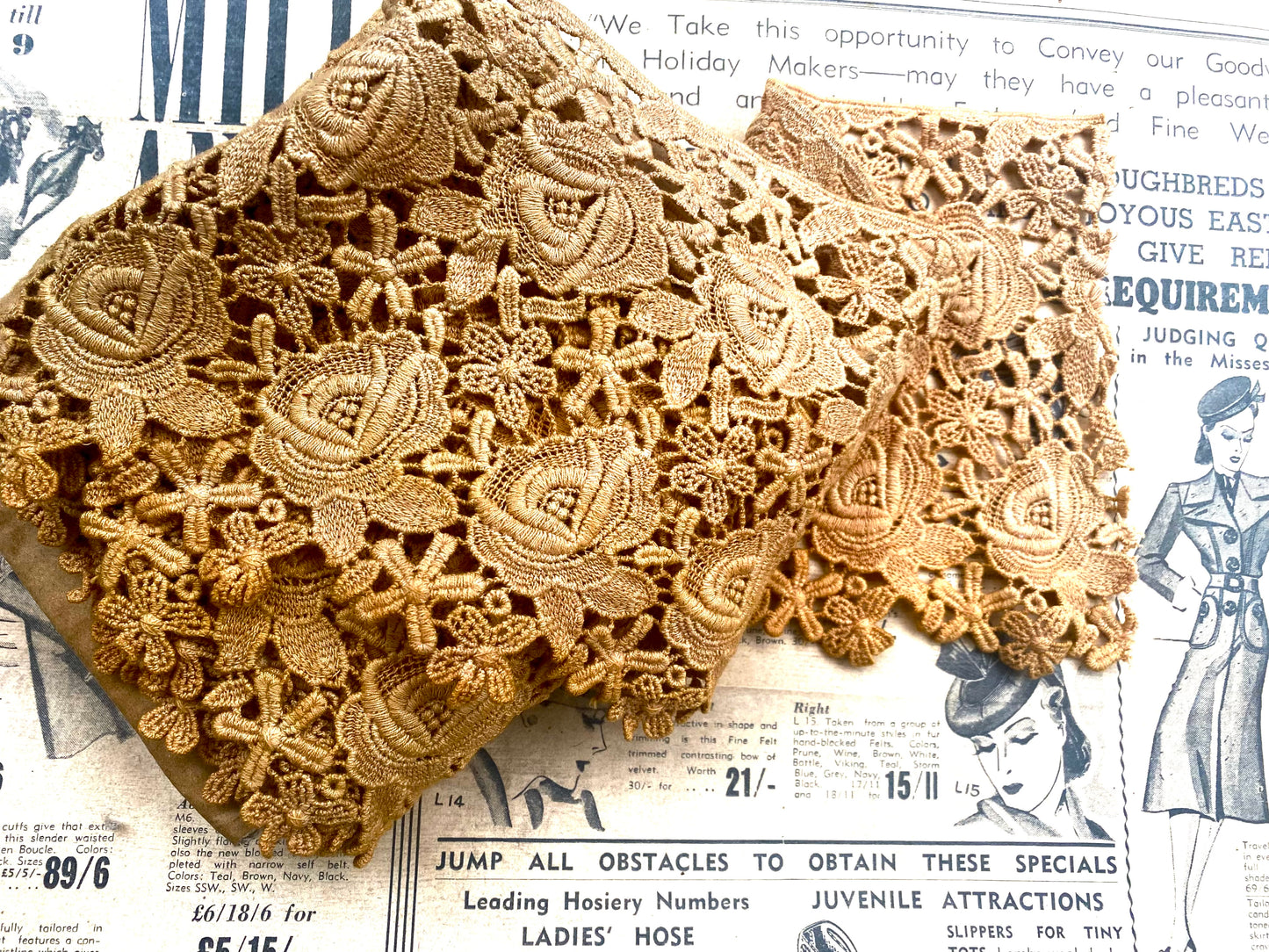 Vintage lace. Burnt Sugar