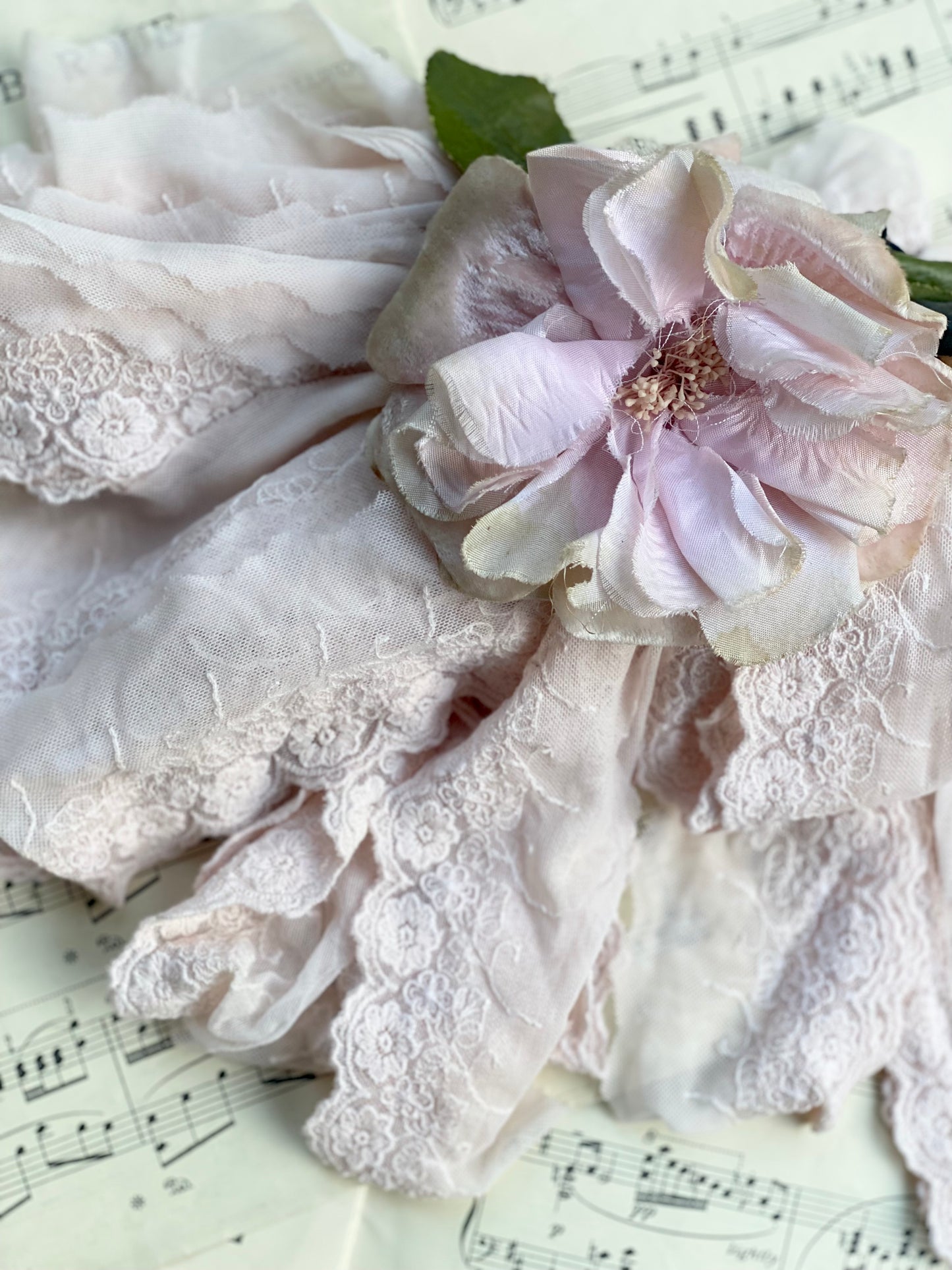 Vintage lace. Powder Pink