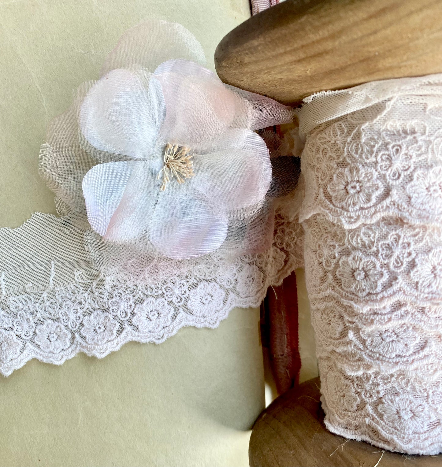 Vintage lace. Powder Pink