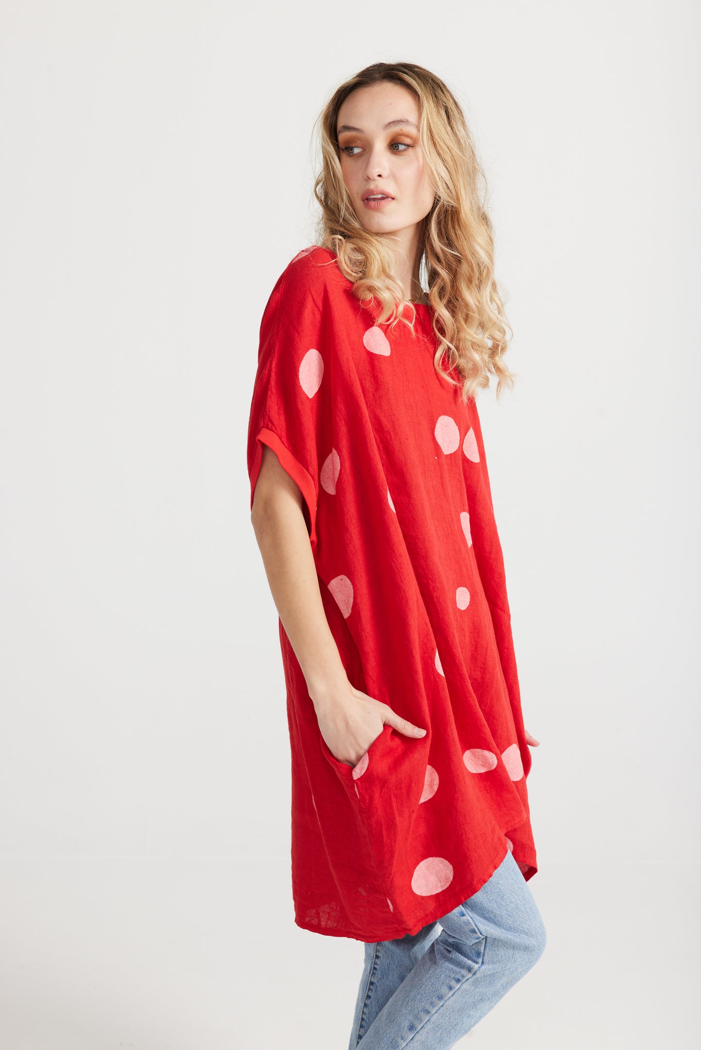 Rosabella. Polka dot Red