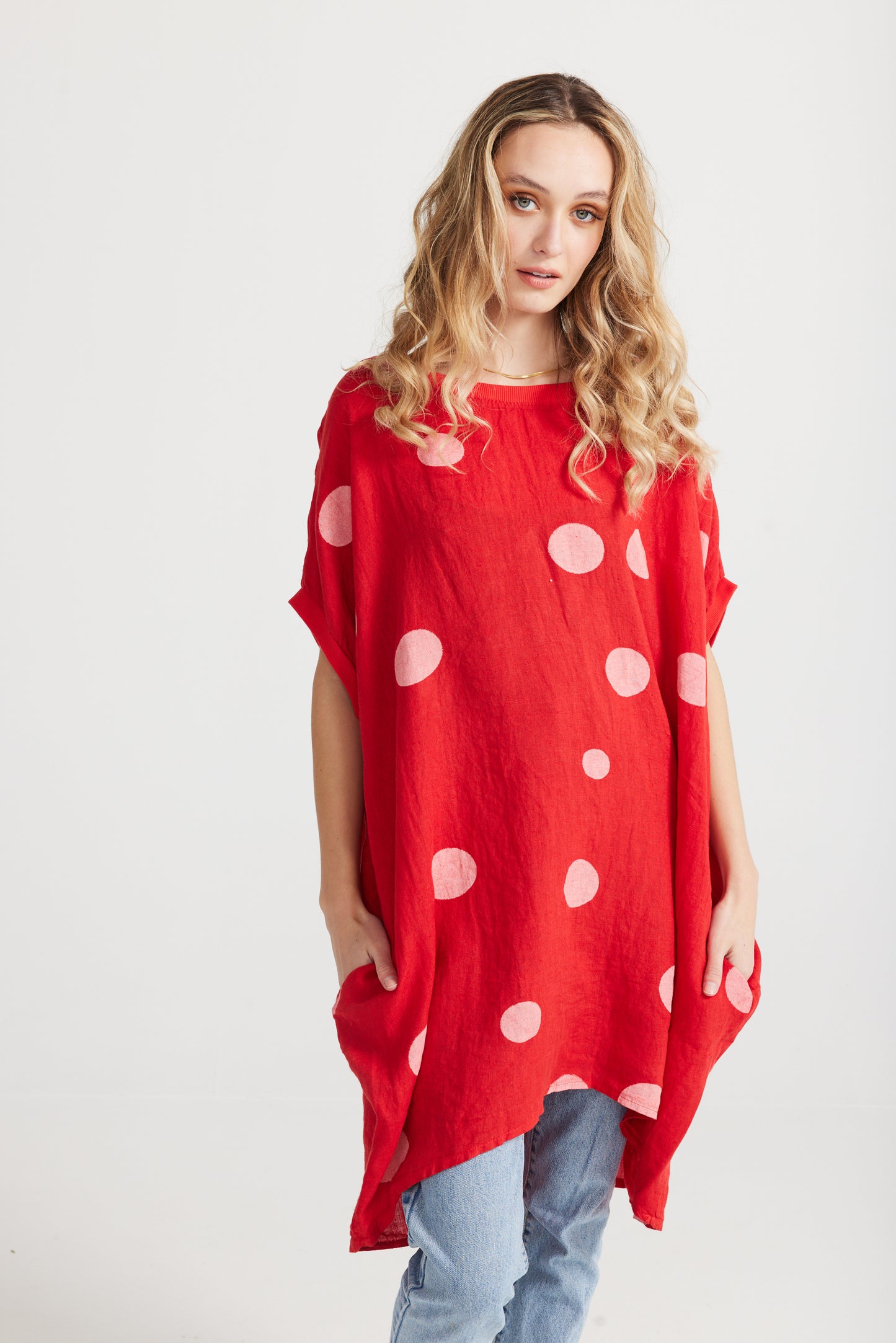Rosabella. Polka dot Red