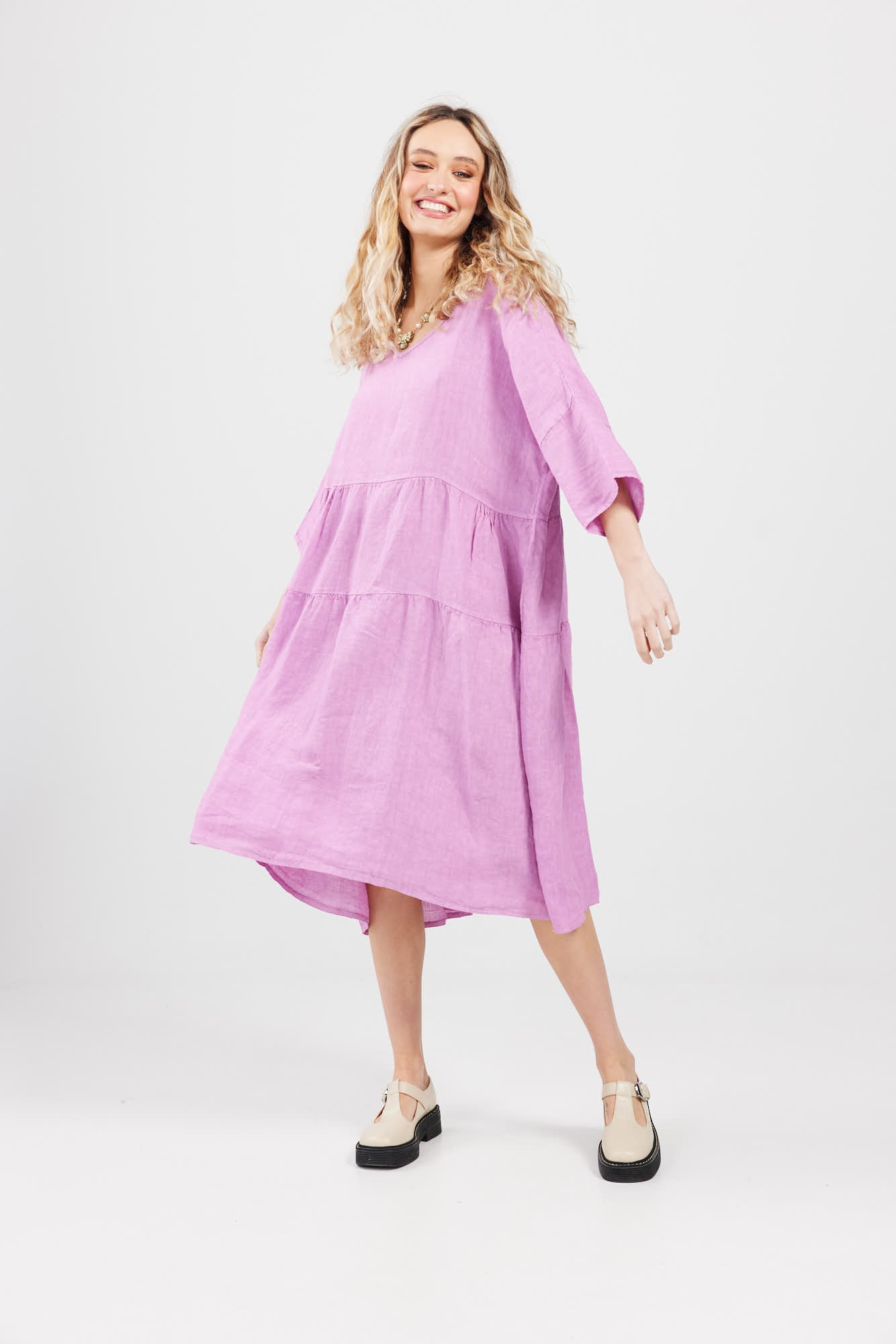 Stella Linen dress. Violette