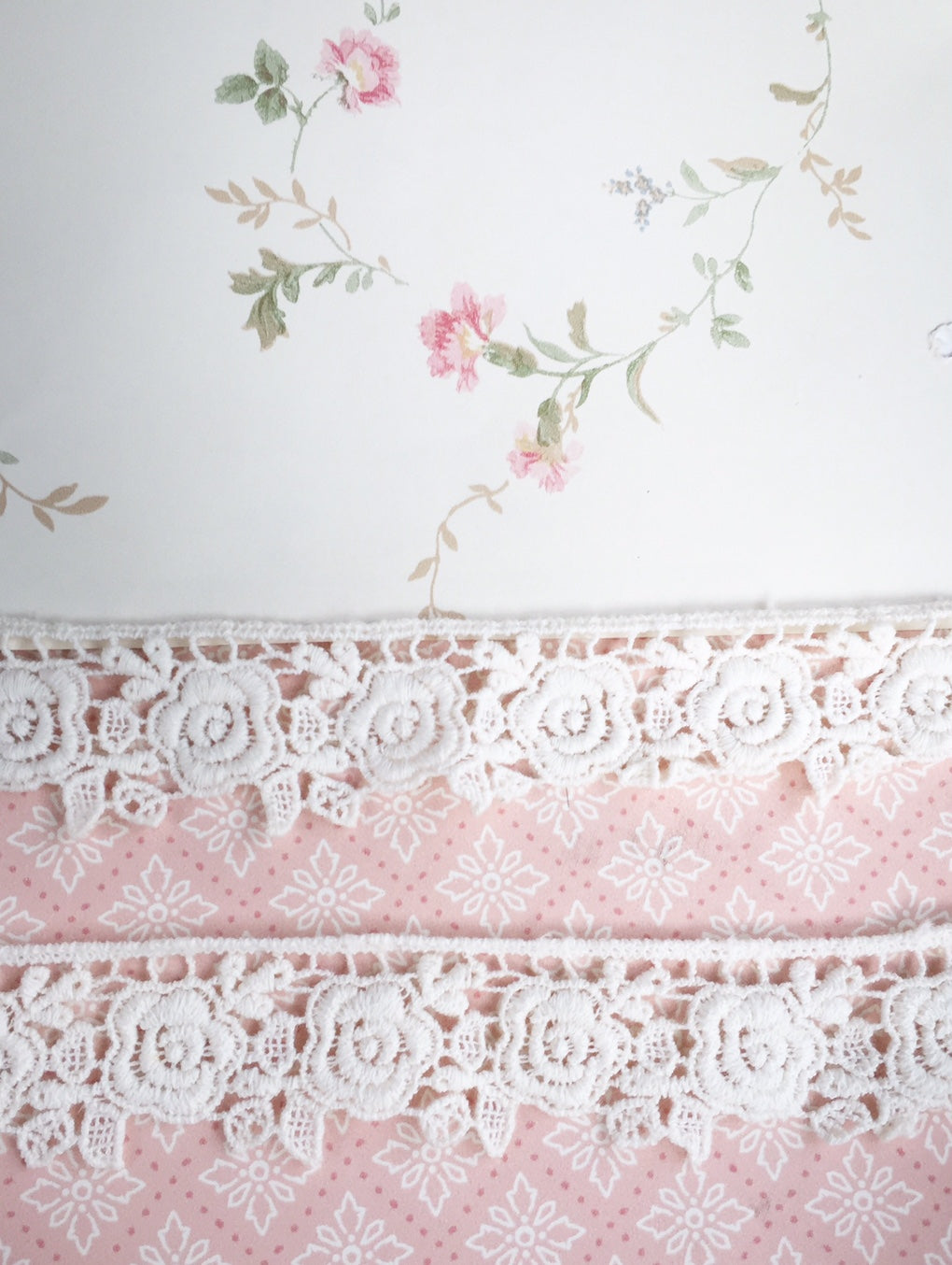 guipure narrow rose lace