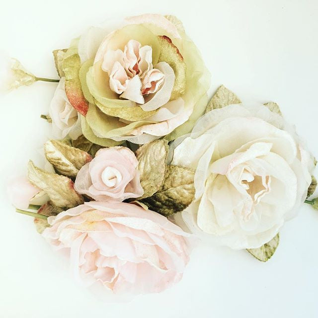 Peony Rose, Velvet Peony rose, Millinery Flower.