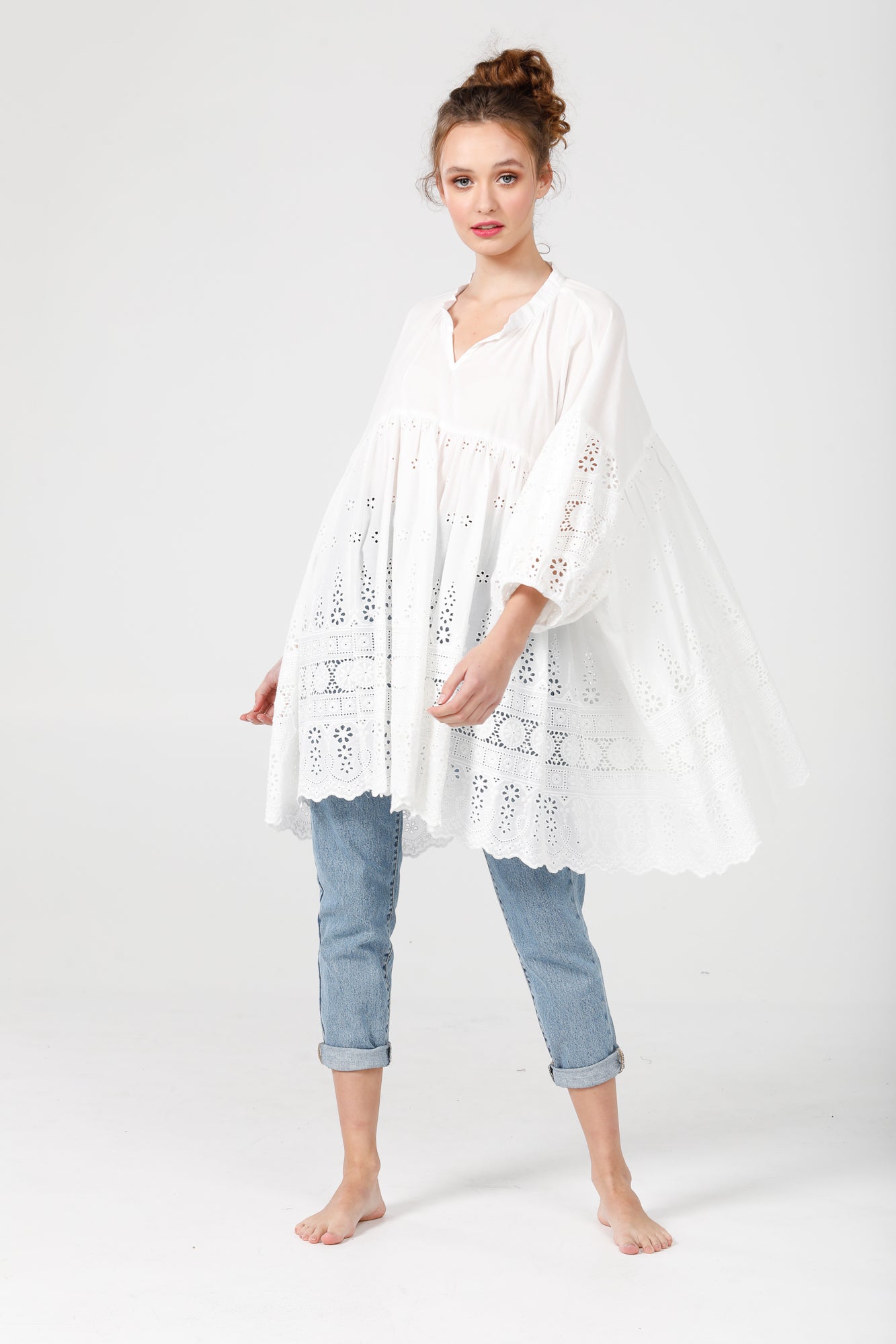 French smock white.