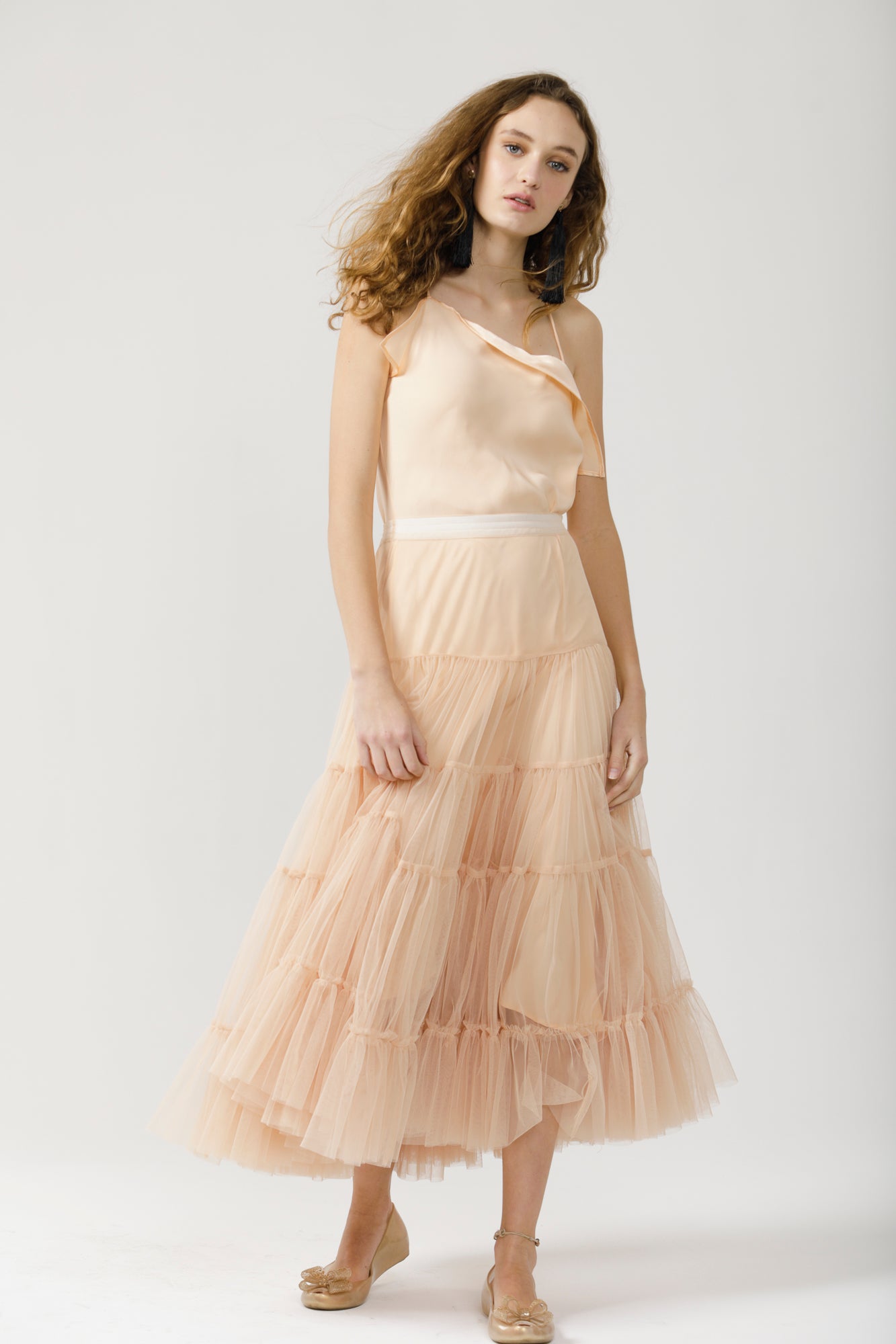Celeste tulle tutu . Champagne.