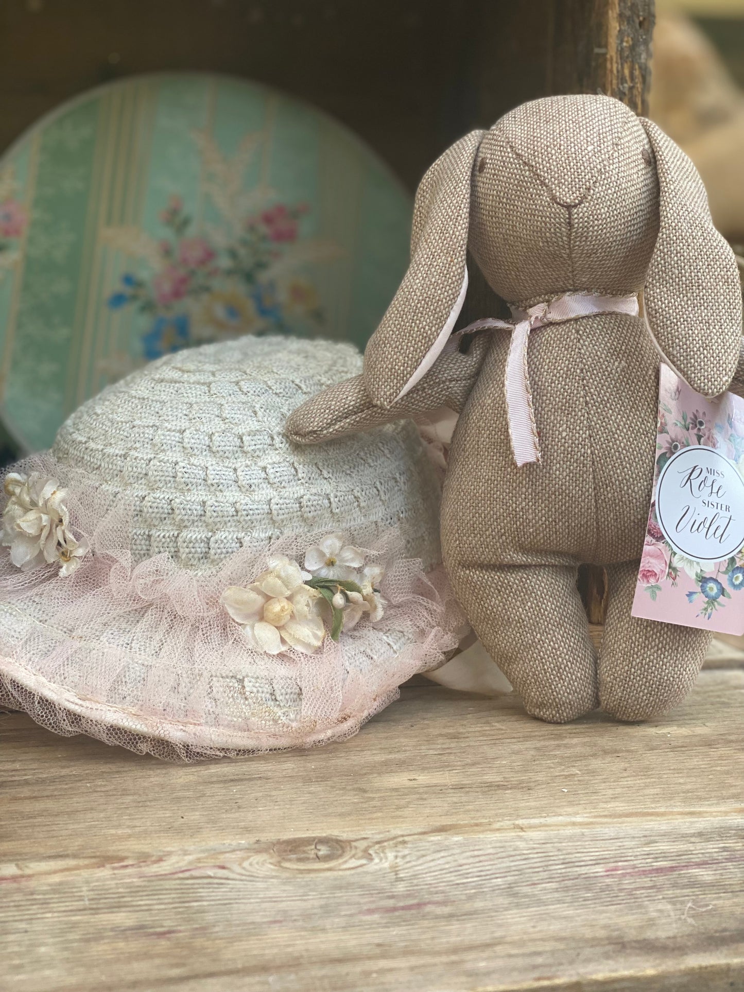 Tweed Soft Toy. Albert and Victoria. Soft Bunny toy.