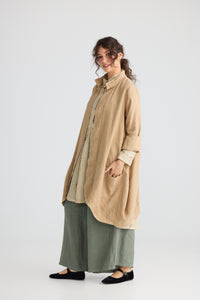 Harper Lee Linen Jacket . Capuccino