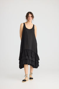 Waterlily linen dress.  Licorice