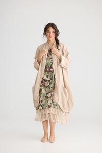 Harper Lee Linen jacket. Ballerina Pink