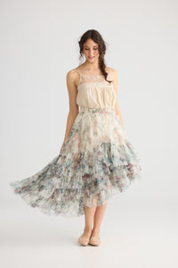 Ballerina Tutu skirt . Cream rose