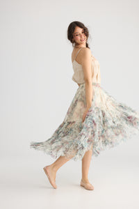 Ballerina Tutu skirt . Cream rose