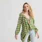 Chelsea dress. Green Plaid