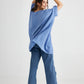 Chloe Linen Top. Denim