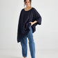 Chloe Linen top. French Navy