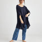 Chloe Linen top. French Navy