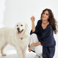 Chloe Linen top. French Navy