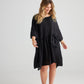 Clarissa Linen dress. Black