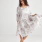 Clarissa Linen dress.  Icing Sugar Pink rose