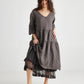 Stella linen dress. Charcoal