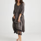 Stella linen dress. Charcoal