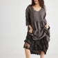 Stella linen dress. Charcoal