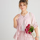 Fifi Linen Jacket. Pale Tearose