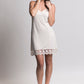 Mabel Lace edged slip. cream