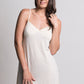 Mabel Lace edged slip. cream