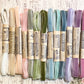 The French Pastille Collection of 13 Velvet ribbons.
