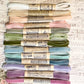 The French Pastille Collection of 13 Velvet ribbons.