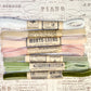 The French Pastille Collection of 13 Velvet ribbons.