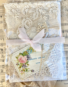 Exquisite antique lace collection. Ephemera & lace.