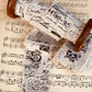 Linen Calligraphy script ribbon